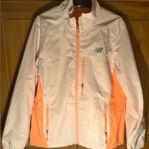 New Balance Women's Windbreaker Jacket with Peach/Orange size Large